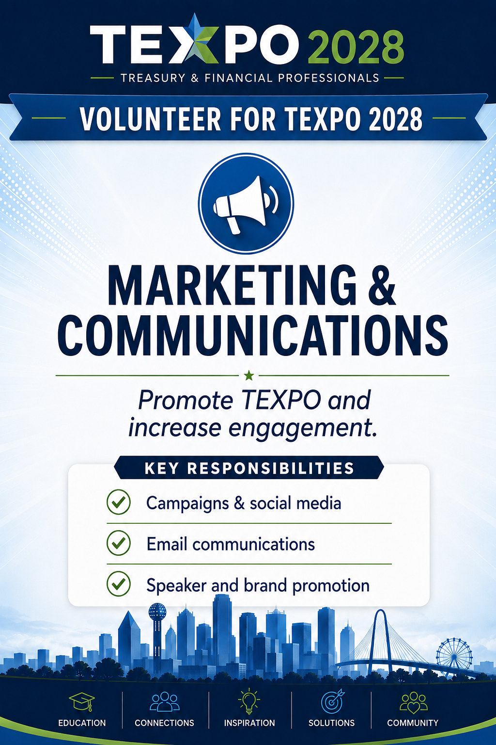 Marketing & Communications committee volunteer poster